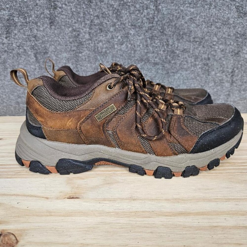 Skechers Mens Selmen Lorago Brown Hiking Shoes Size 8.5